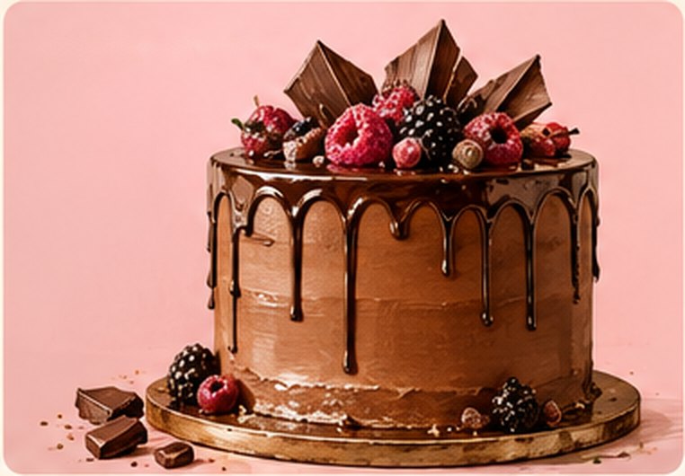 Chocolate drip cake