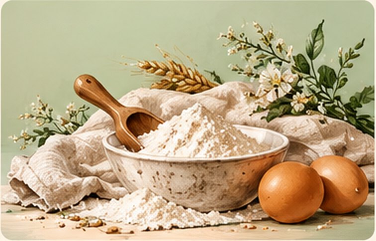 The baker shaping dough in the Golden Crumb kitchen